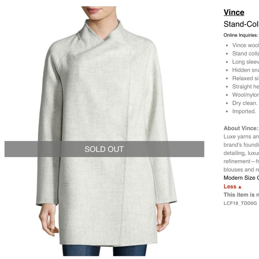 Vince Wool Wrap Coat